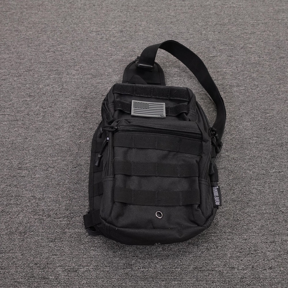 East West Tactical Backpack Black Nylon Mens One Size MOLLE Hunting Sling Pack